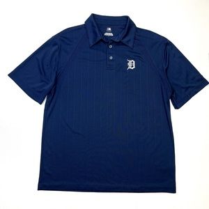 MLB Tigers Navy Blue Polo Size L